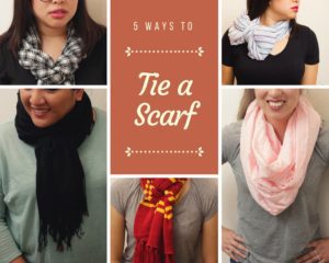 5 ways to tie a scarf