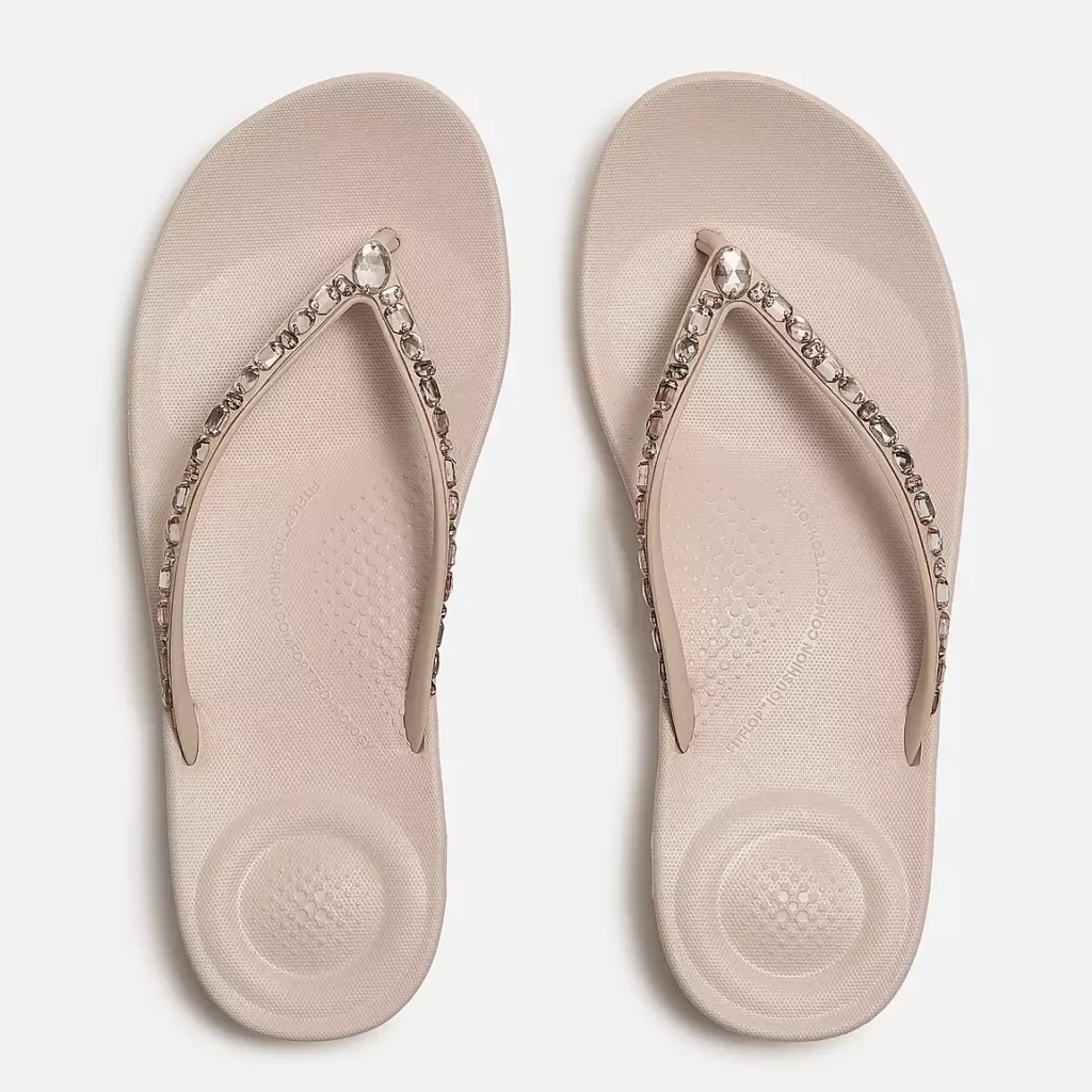IQUSHION Multi-Crystal Ergonomic Flip-Flops what to pack for beach vacation