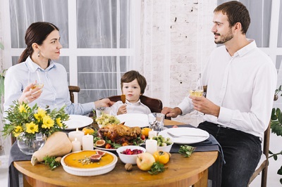 family command center Streng then relationship with kids activities eating dinner together