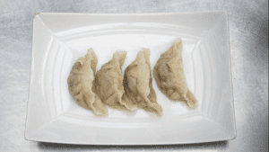 Homemade Chinese boiled dumplings