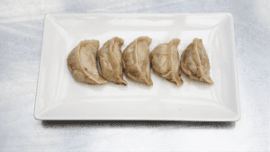 Homemade Chinese pan fried dumplings