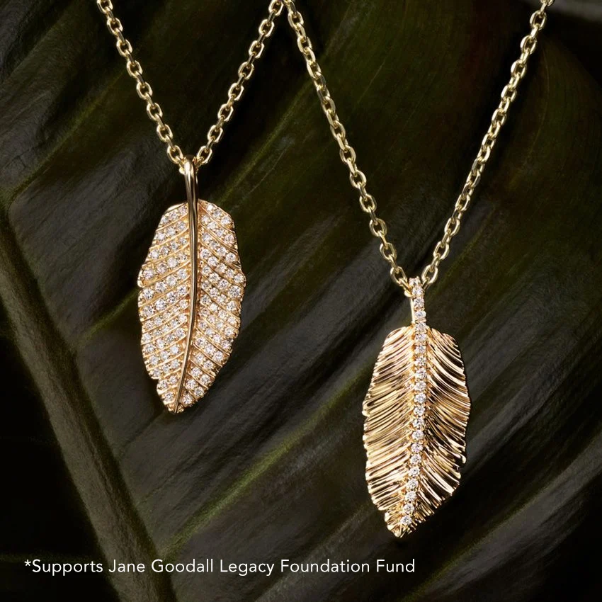 leaf neckace Valentine's Day Jewelry Gift Guide