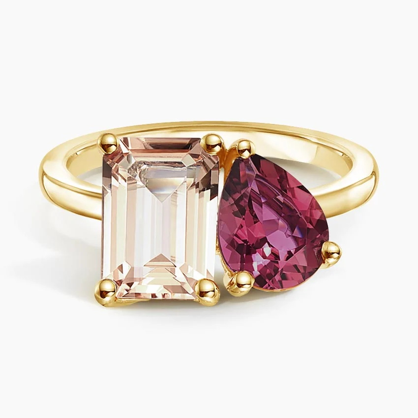 morganite ring valentine's day jewelry
