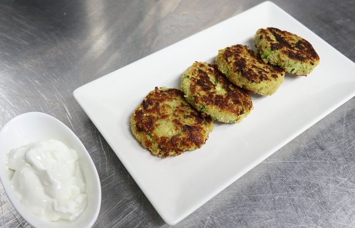 Best Homemade Cheese Garlic Quinoa Zucchini Fritters