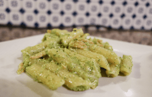 Delicious Homemade Salmon Zucchini Pesto Pasta Recipe