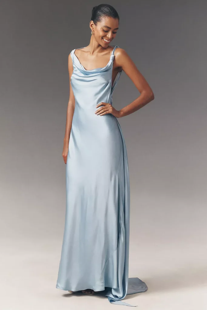 Arcina Ori Darcy Draped Open-Back Maxi Dress what to wear to a summer wedding