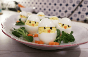 Easter Appetizer Recipe, Easter-Themed Deviled Eggs