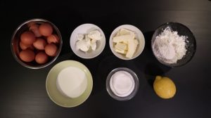 Japanese Cotton Cheesecake - ingredients