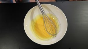 Japanese Cotton Cheesecake - whisked egg yolks