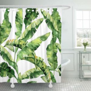 Tropical Touch - Mainstays Tropical Leaf print Shower Curtain