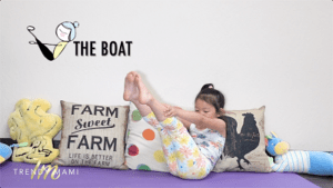 Kids Yoga Boat Pose