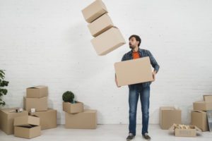 moving tips - get a storage locker to put some of your moving stuff in