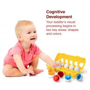 Best Puzzles for Kids - Apecks Color Shapes Matching Egg Set