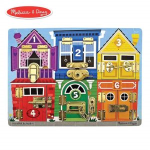 Best Puzzles for Kids - Melissa & Doug Wooden Latches Board