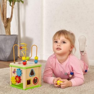 Best Puzzles for Kids - TOP BRIGHT Wooden Activity Cube