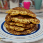 Homemade butternut squash pancakes for babies