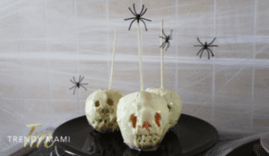 Halloween Party Snack and Treat - Melting Skulls