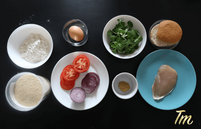 Chicken Burger Recipe Ingredients