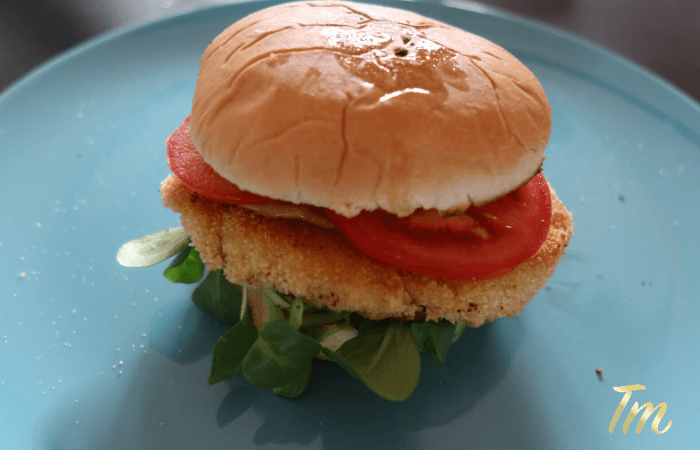 Super Bowl - Chicken Burger Recipe with Sweet Potato Fries 3