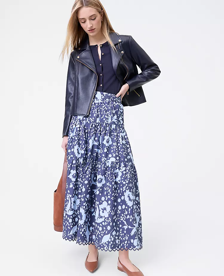 floral skirt Ann Taylor new Weekend styles
