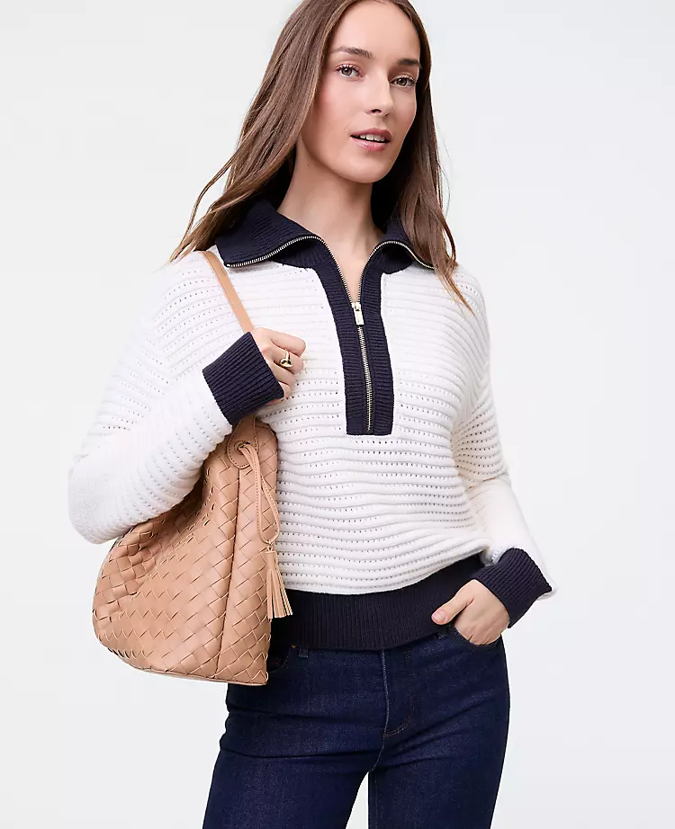 half zip Ann Taylor new Weekend styles