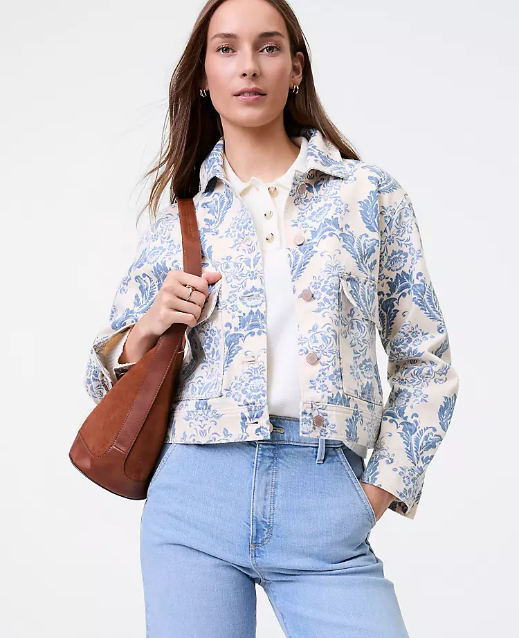  Ann Taylor new Weekend styles denim jacket