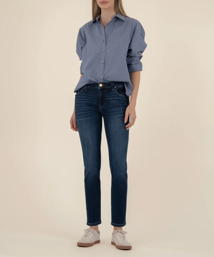 Stevie Mid Rise Straight Leg,