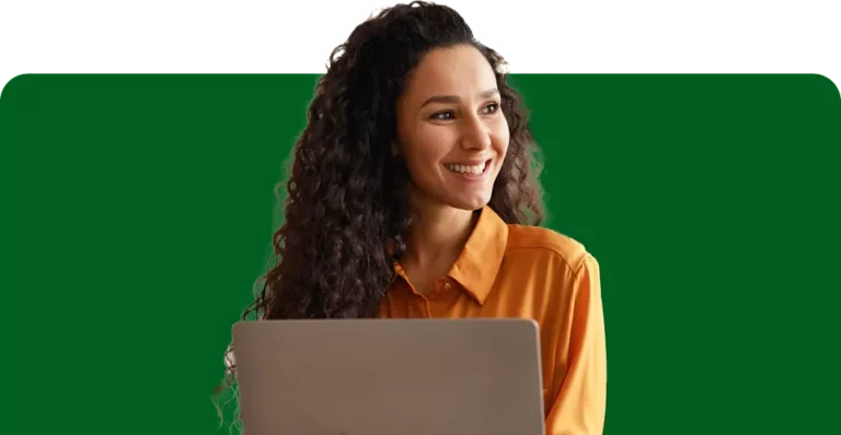 ways to file taxes smiling woman doing taxes