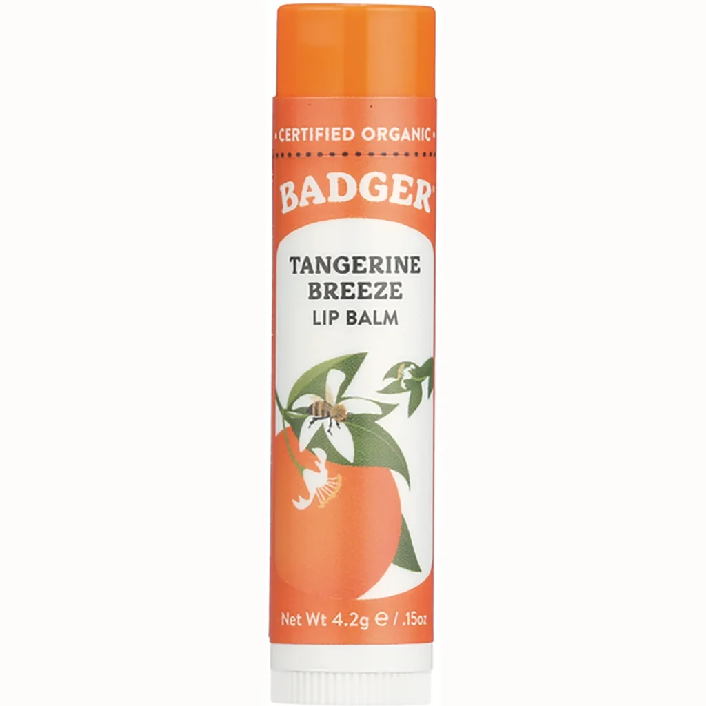 6. Badger Organic Lip Balm guilt-free beauty products
