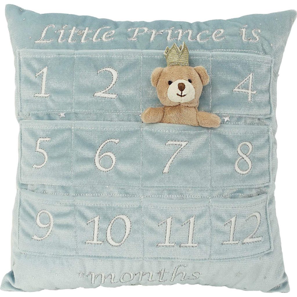 Prince First Year Pillow & Crown Gift Set New Baby Memory Keepsakes