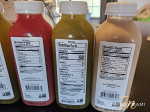 Pressed Juicery Review, Nutrition Label 