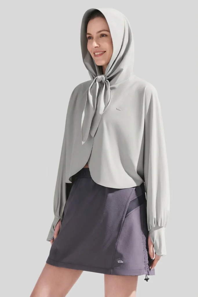 Women's Headscarf-Style Sun Protection Jacket UPF 100+ UL001 upf clothing