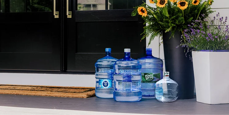 water delivery deal on porch