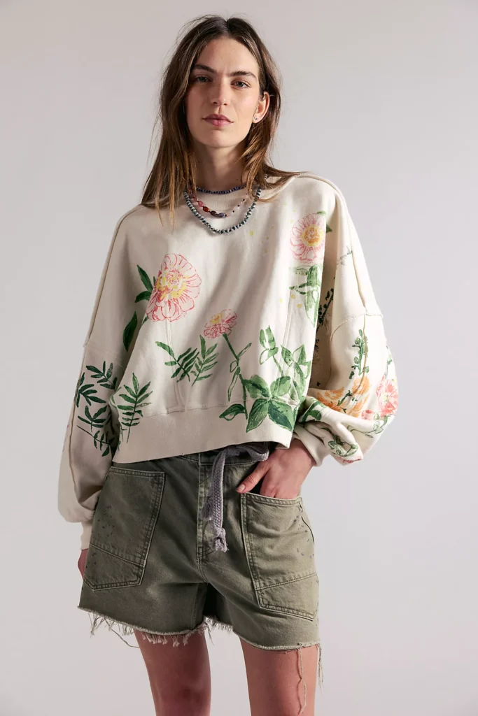 Gaia Sweatshirt free people new arrivals