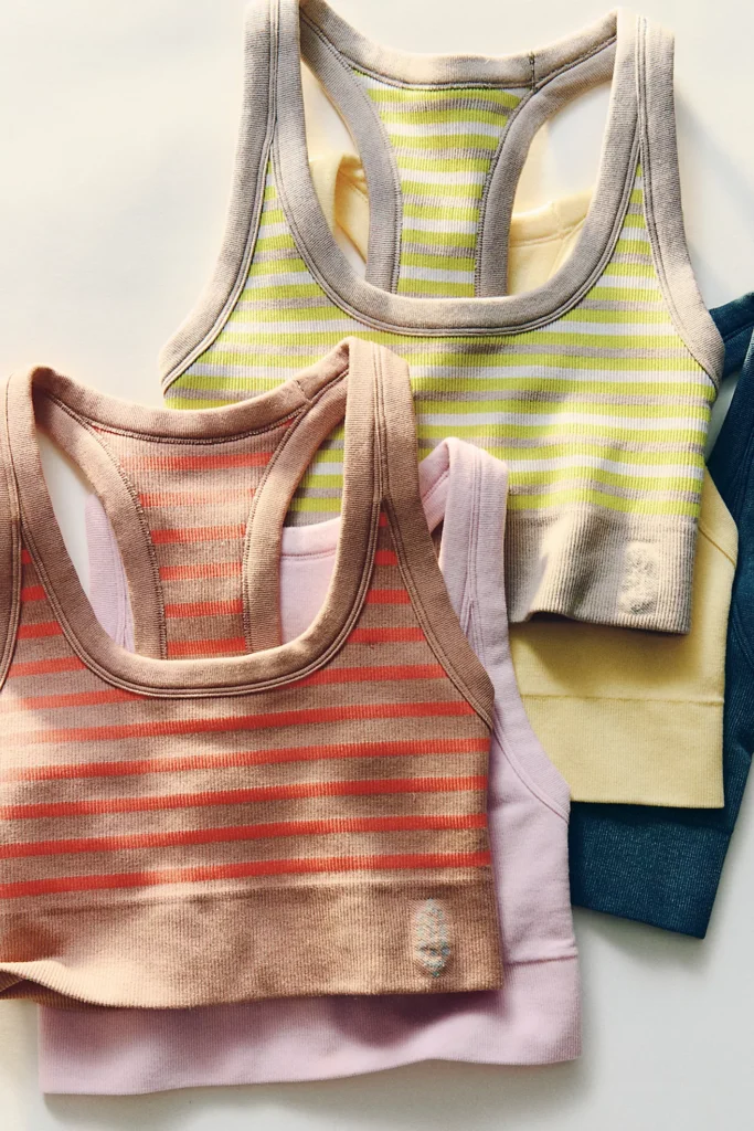 Go To Striped Sports Bra