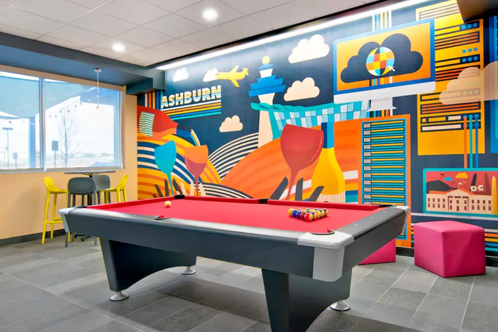 game room tru by hilton girls trip on a budget
