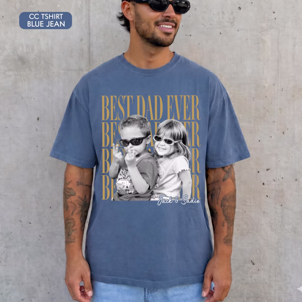 Custom Dad Vintage Photo Shirt father's day gifts for the dad who has everything
