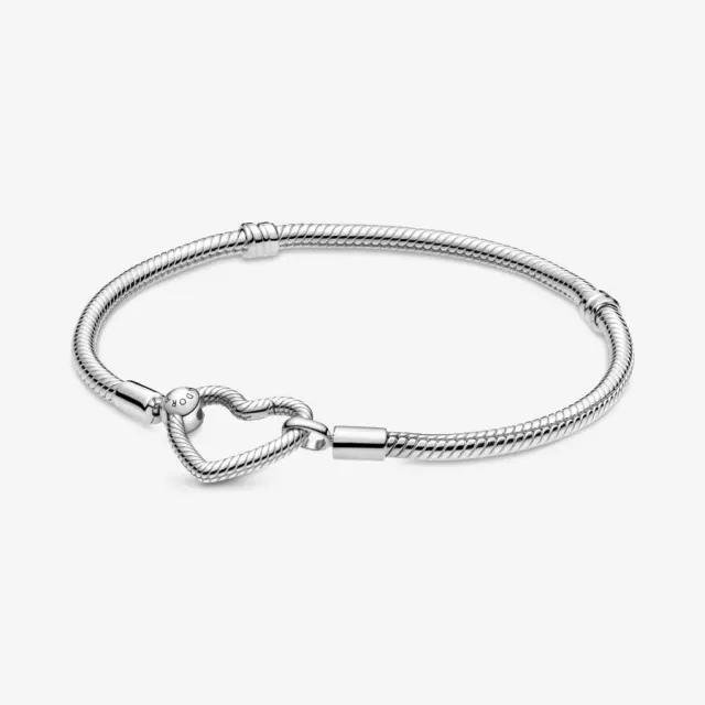 PANDORA Moments Heart Clasp Snake Chain Bracelet prime day fashion deals