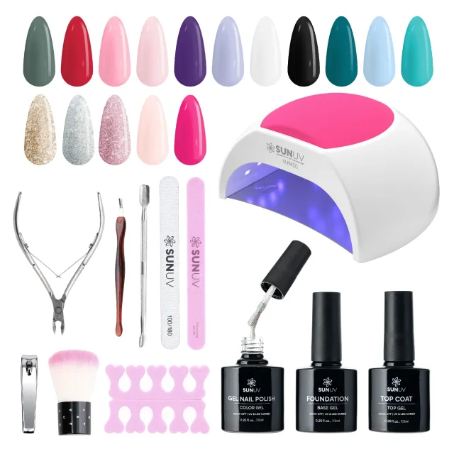 prime day beauty deals 2026 SUNUV Gel Nail Polish Kit with UV Light for Nails