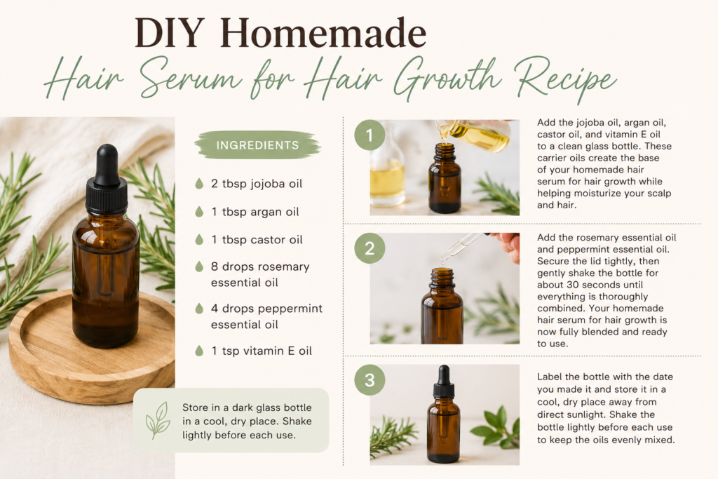 Homemade Hair Serum for Hair Growth