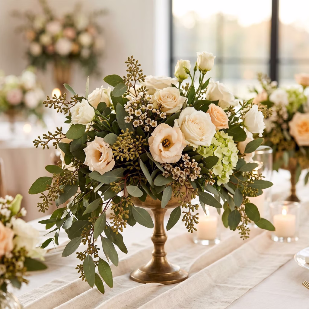 minimalist wedding decor ideas Member's Mark Seeded Eucalyptus Greenery