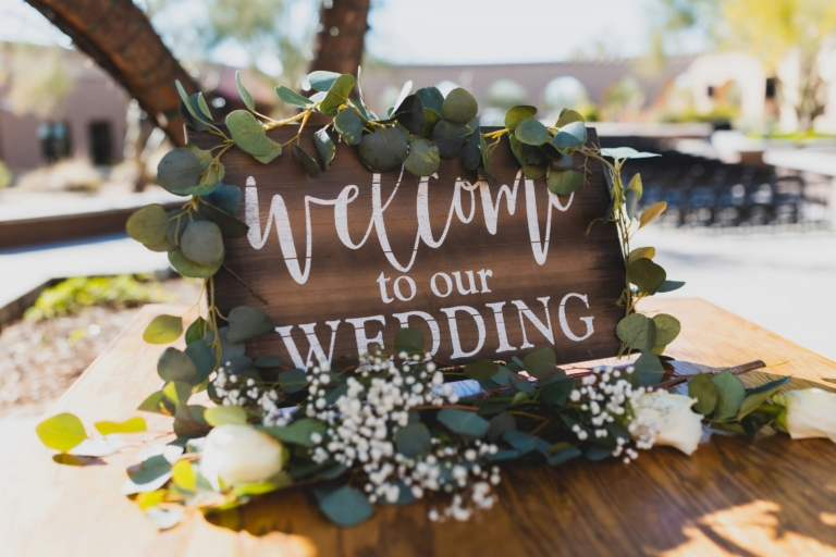 wedding sign