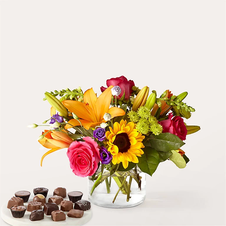 Best Day Bouquet and Chocolate Bundle best food gift baskets