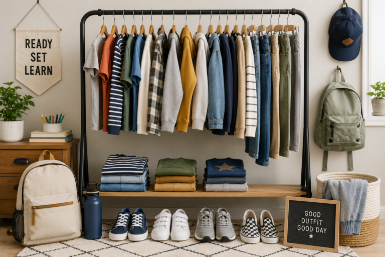 back to school capsule wardrobe for kids