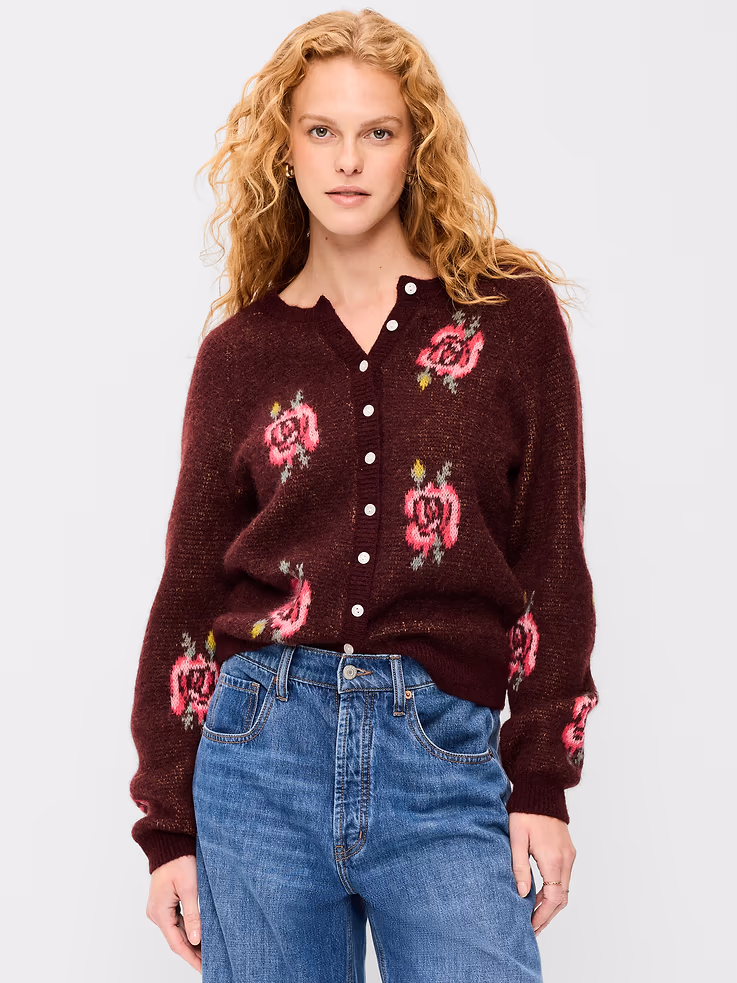 Cozy Crew-Neck Wool-Blend Cardigan fall capsule wardrobe essentials