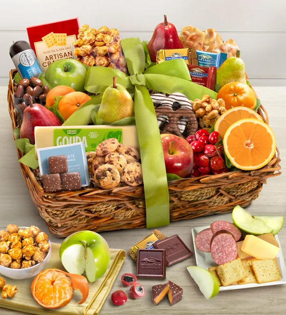 Distinctive Fruit Basket & Sweets Gift best food gift baskets