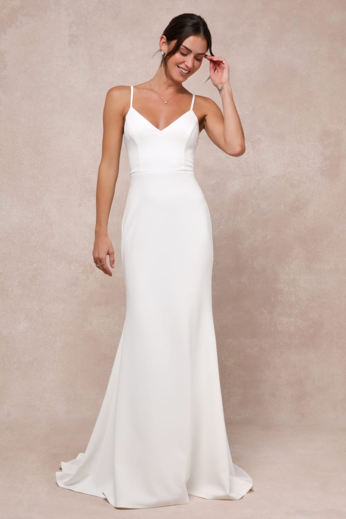 Feeling of Forever White Sleeveless Mermaid Maxi Dress
wedding dress trends 2026