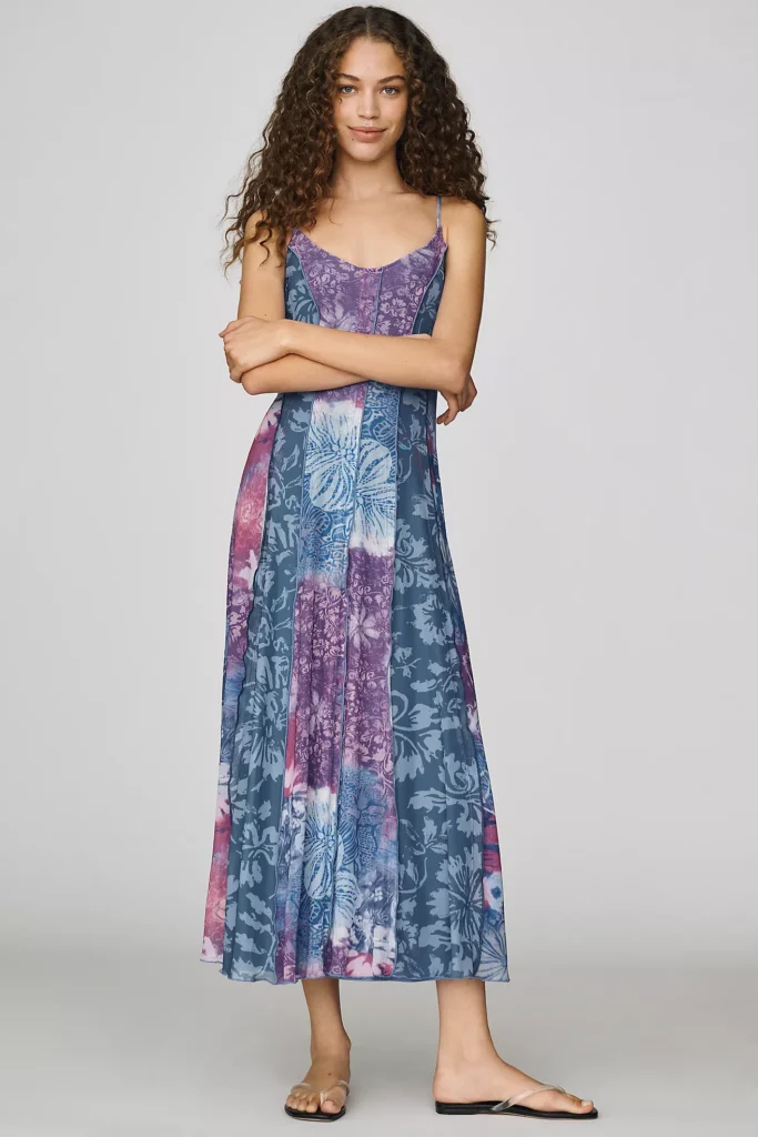 Pilcro Mesh Seamed Midi Dress what to wear to a labor day weekend party