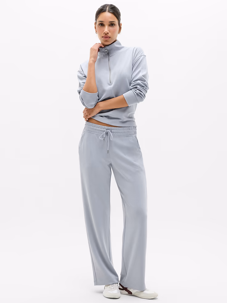 Seasoft Mid Rise Straight Pant athleisure fashion trends for women
