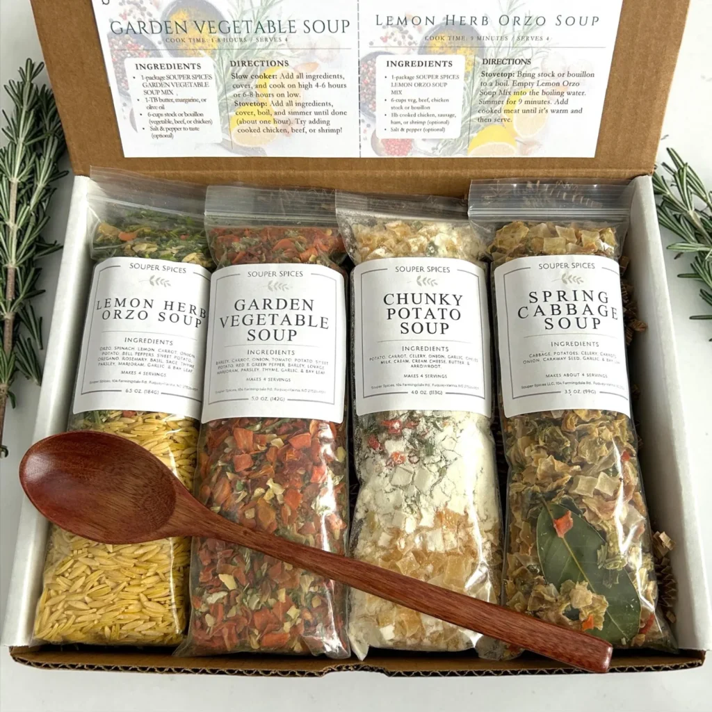 Spring Soup Gift Basket of 4 Mixes best food gift baskets
